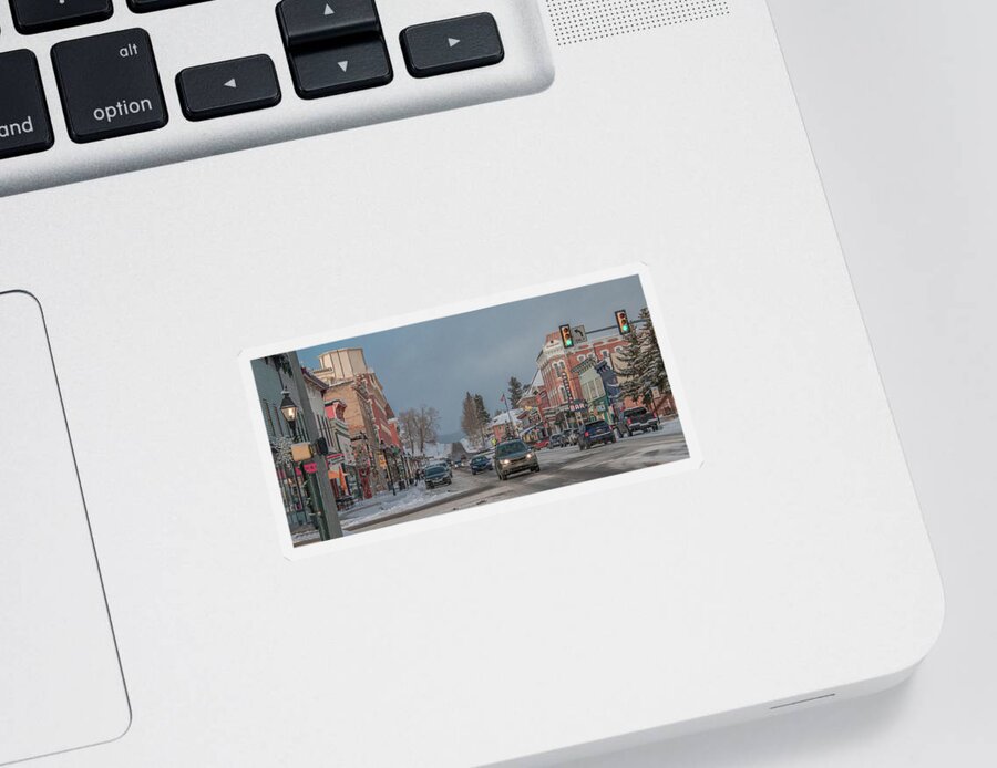 Colorado Sticker featuring the photograph Charming Leadville, Colorado by Marcy Wielfaert