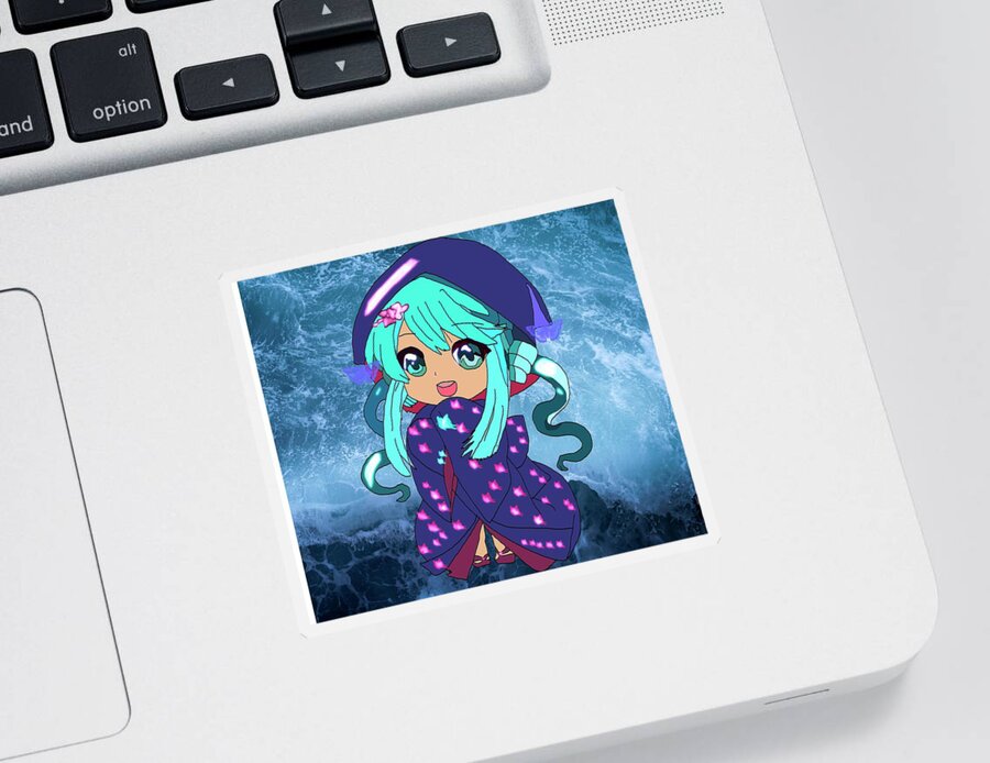 Chibi Hatsune Miku- Green Hair Sticker by Loba Lj - Pixels