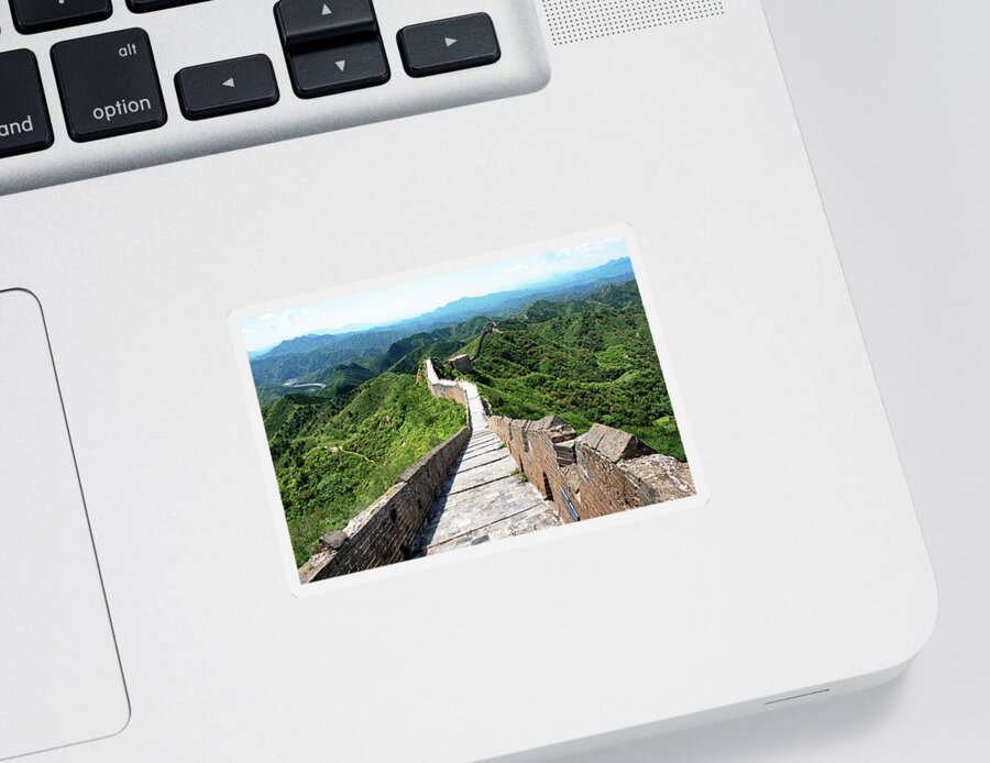 Asia Sticker featuring the photograph China 10 MKm2 Collection - Great Wall of China X V I I by Philippe HUGONNARD
