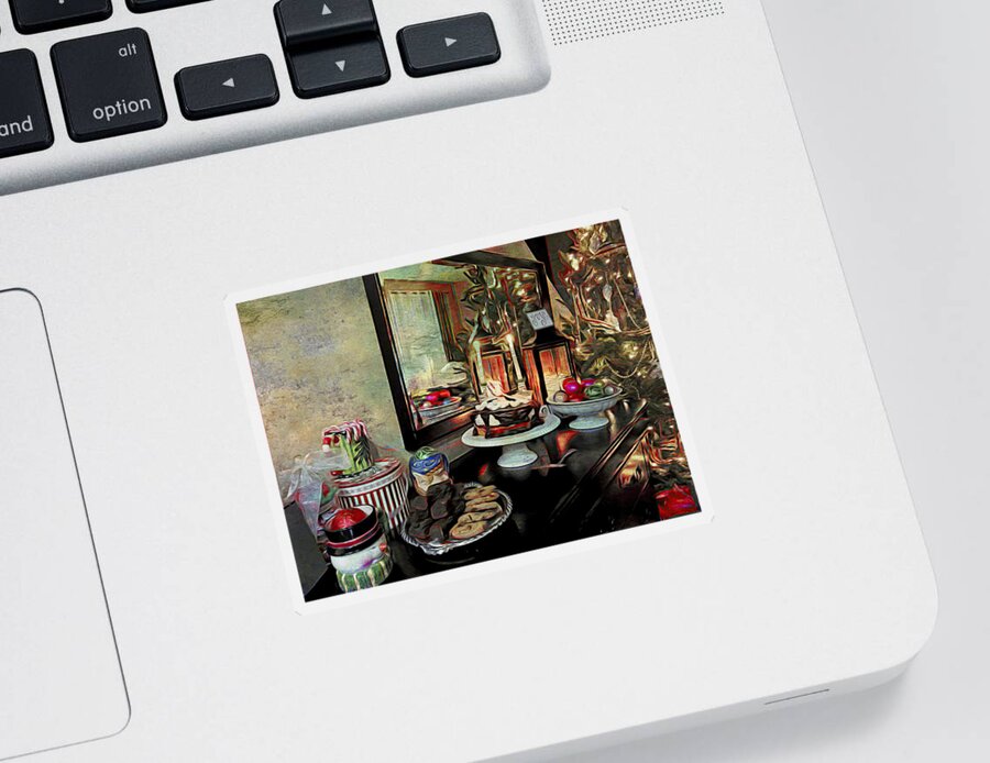 Christmas Sticker featuring the photograph Christmas Memories by Carol Whaley Addassi