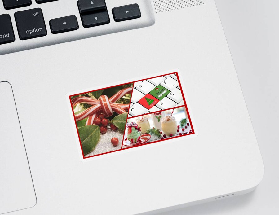 Merry Christmas Sticker featuring the photograph Christmas Sweets by Nancy Ayanna Wyatt