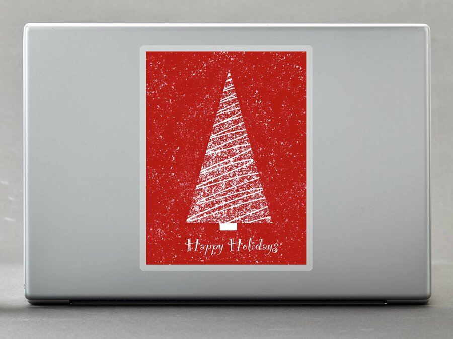 Christmas Sticker featuring the digital art Christmas Holidays by Bnte Creations