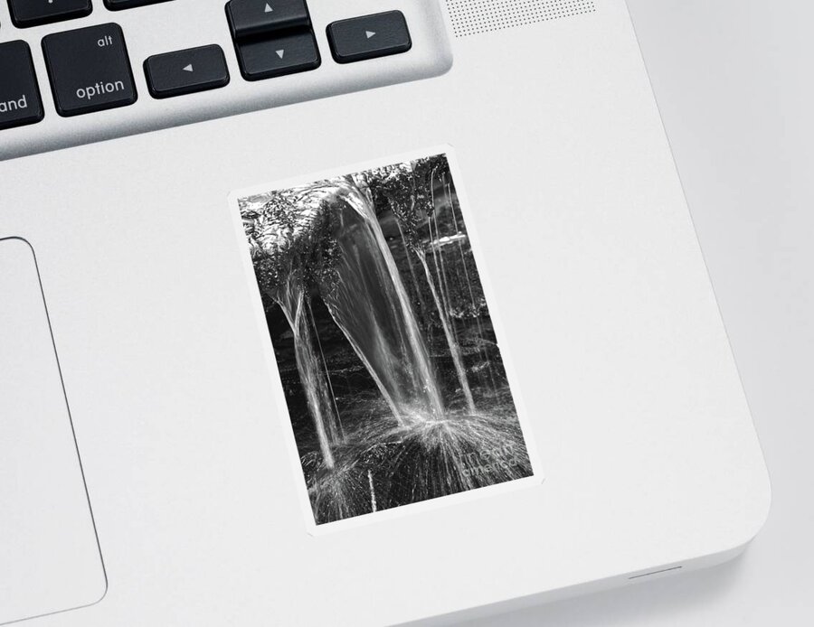 Falls Branch Falls Sticker featuring the photograph Close Up Waterfall by Phil Perkins