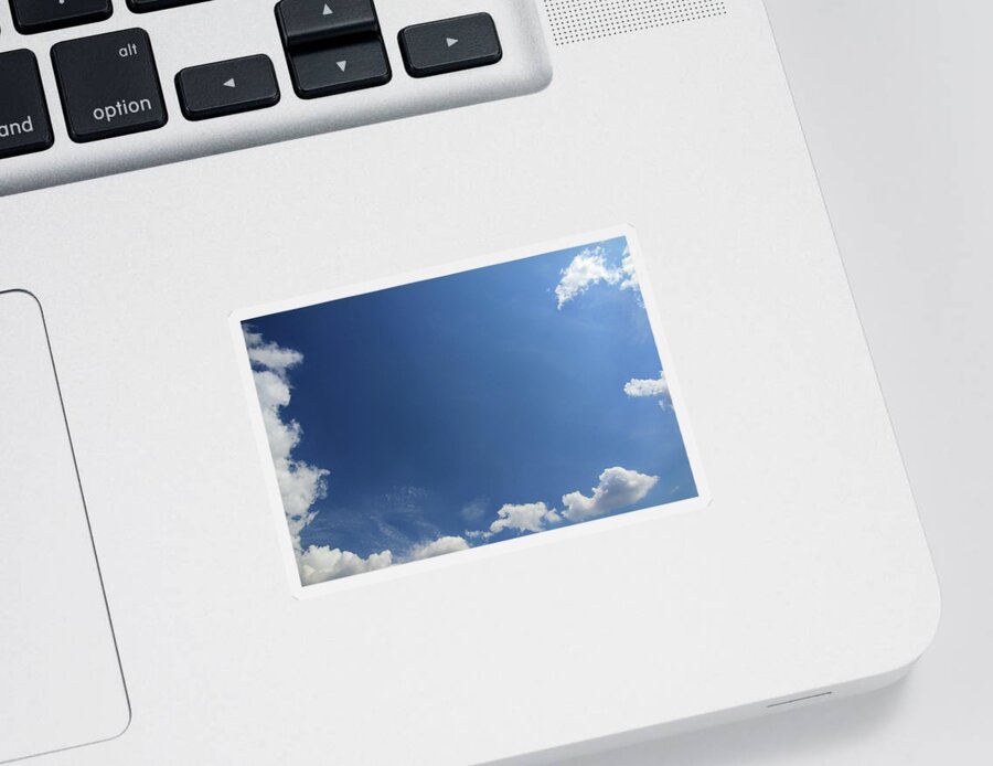 Cloud Sticker featuring the photograph Clouds - Frame Border Background by Mikhail Kokhanchikov
