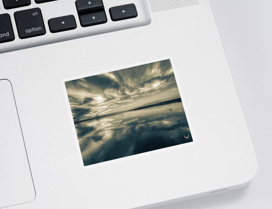 Clouds Sticker featuring the photograph Clouds in Blue Gray by Pam Rendall