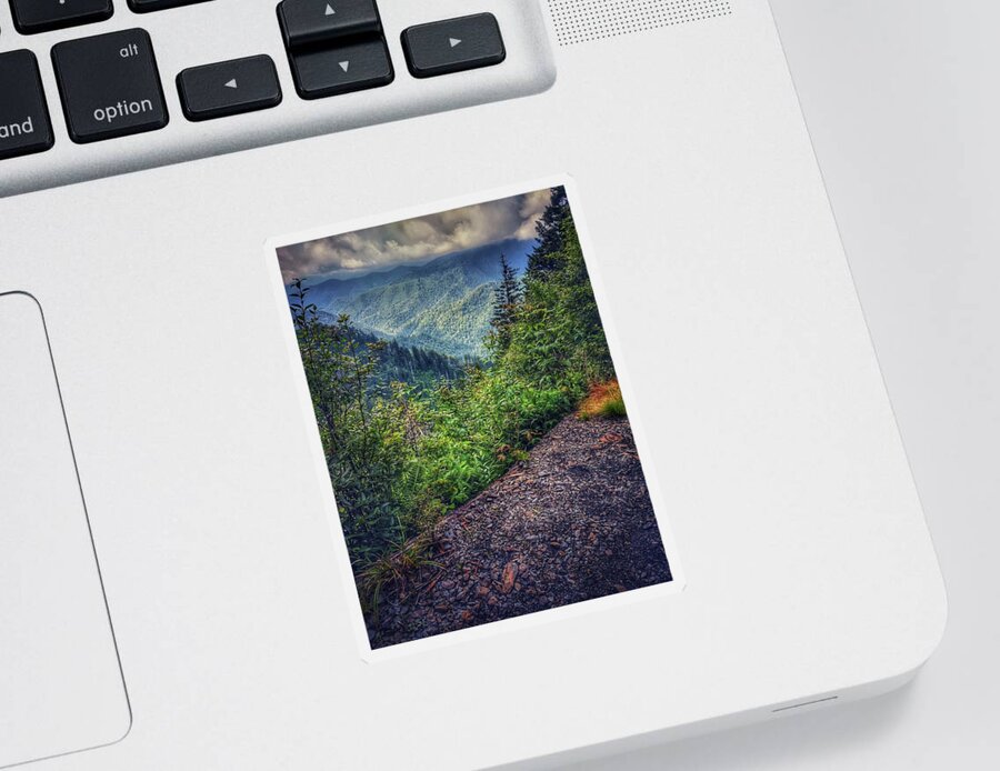 Photo Sticker featuring the photograph Clouds over the Smokies by Evan Foster