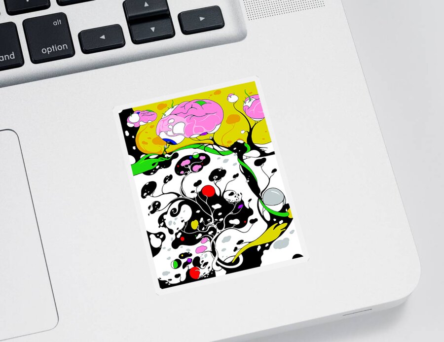Coronavirus Sticker featuring the digital art Contagion by Craig Tilley