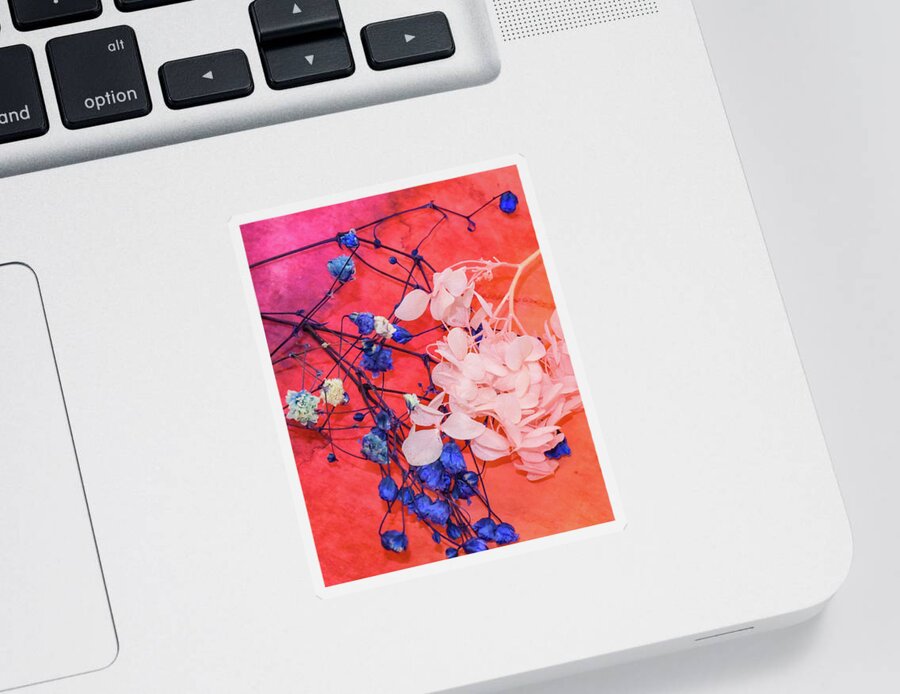 Coral Floral Sticker featuring the photograph Coral Floral by Michelle Wittensoldner