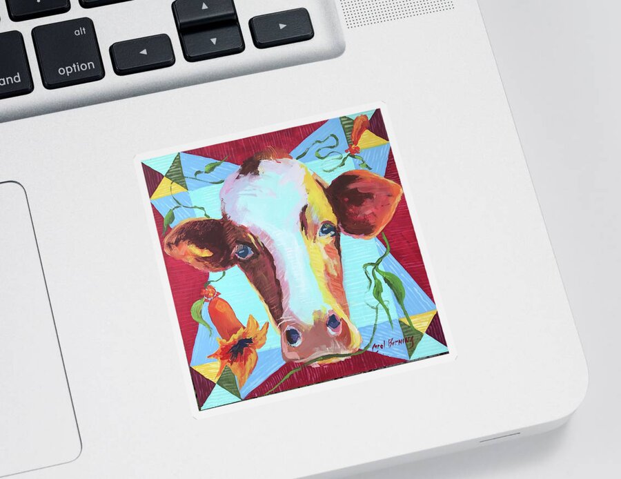 Virginia Creeper Sticker featuring the painting Cow Itch Vine by Carol Berning