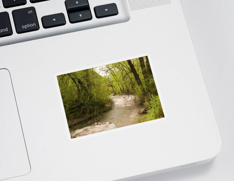 River Sticker featuring the photograph Cowiche Creek by Jeff Swan