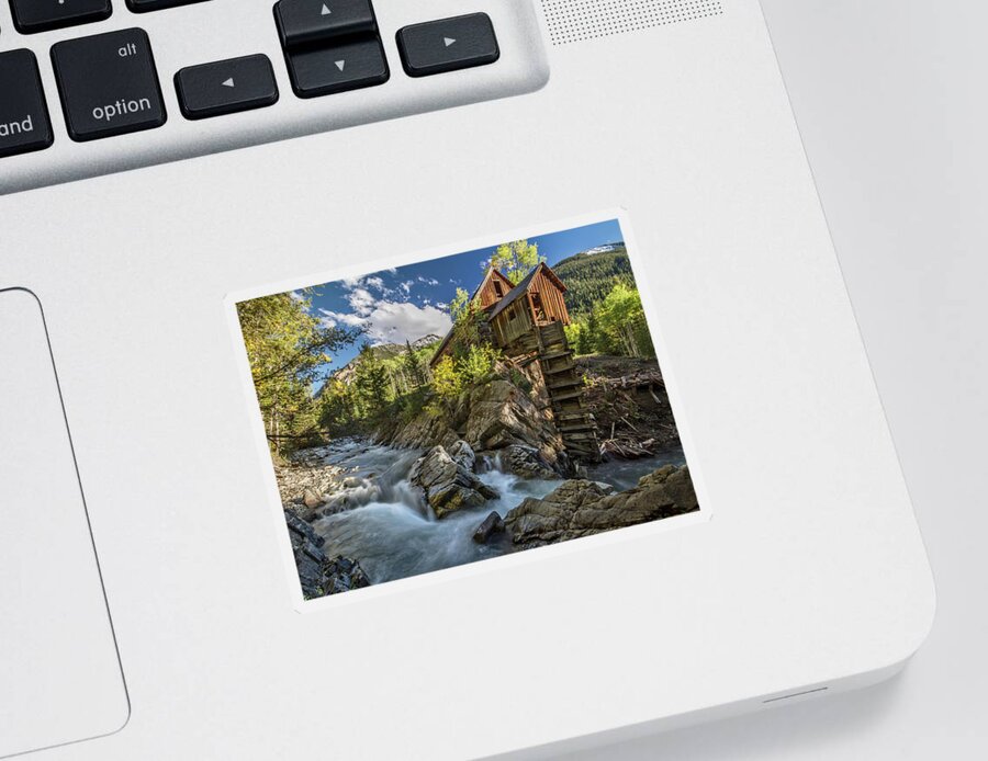  Sticker featuring the photograph Crystal Mill Colorado by Wesley Aston