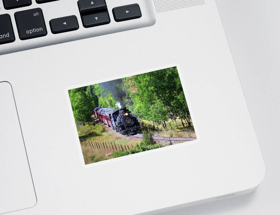 Fine Art Sticker featuring the photograph Cumbres and Toltec Railroad III by Robert Harris