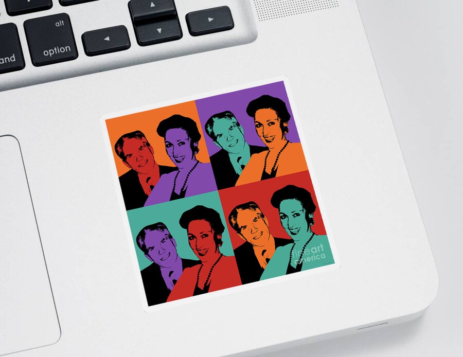 Custom Pop Art Sticker featuring the digital art Custom Pop Art by Jean luc Comperat