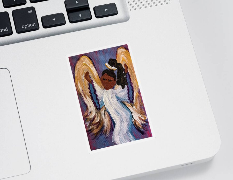Paintings Sticker featuring the painting Dancing Angel II by Sherrell Rodgers