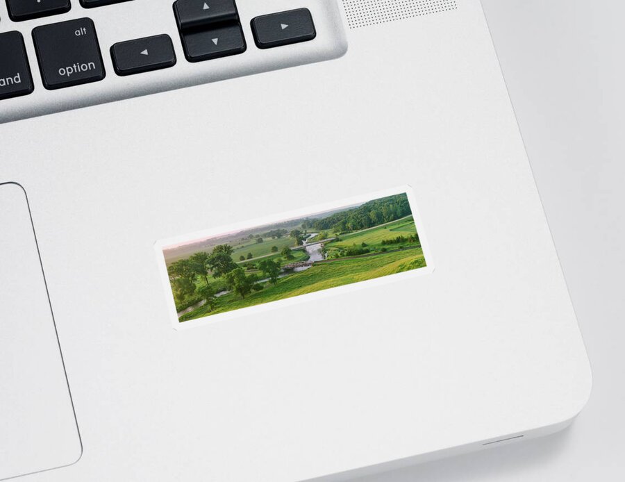 Landscape Sticker featuring the photograph Dawn in the Valley by Bruce Morrison