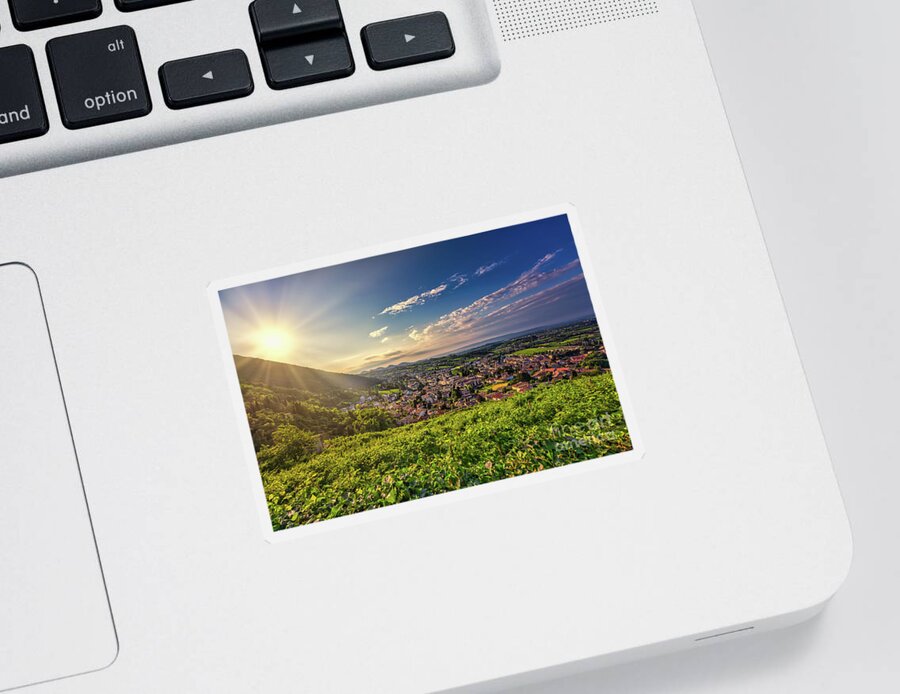 Valdobbiadene Sticker featuring the photograph Dawn of a new day  by The P