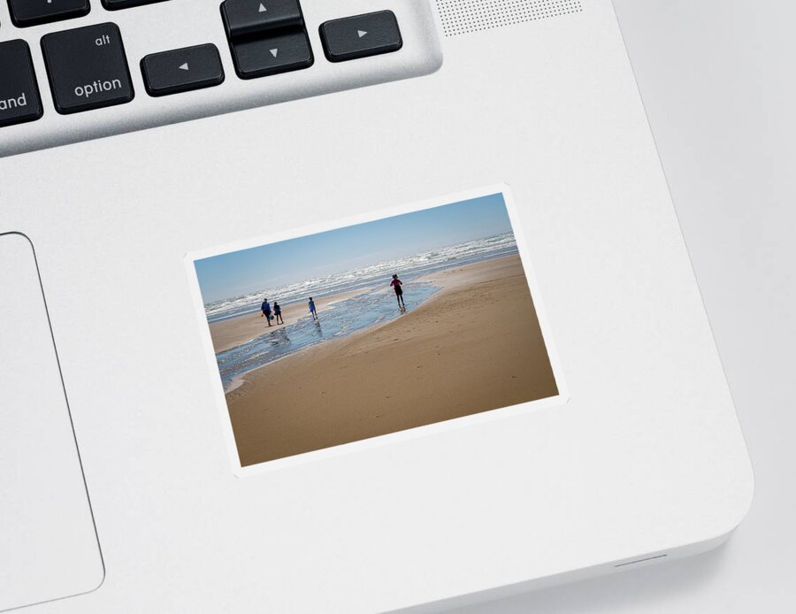 Beach Sticker featuring the photograph Day at the Beach by Craig J Satterlee