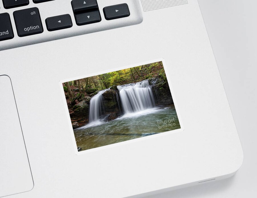 Debord Falls Sticker featuring the photograph Debord Falls 16 by Phil Perkins