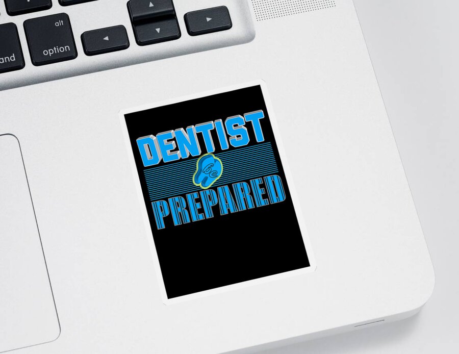 Oil On Canvas Sticker featuring the digital art Dentist 02_PNG by Celestial Images