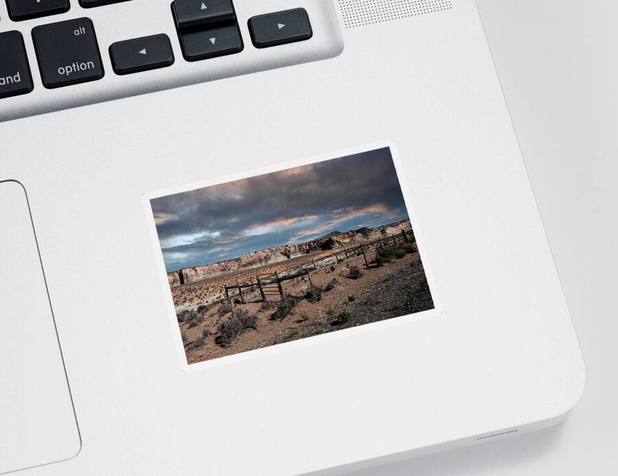 Desert Sticker featuring the photograph Desert Storm by Carmen Kern
