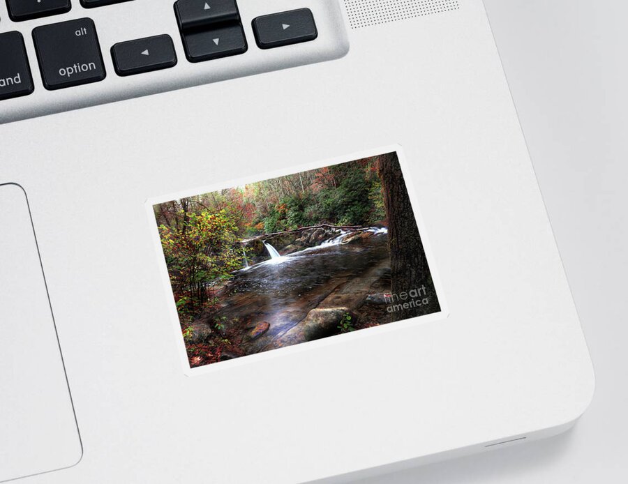 Waterfalls Sticker featuring the photograph Double Trouble by Rick Lipscomb