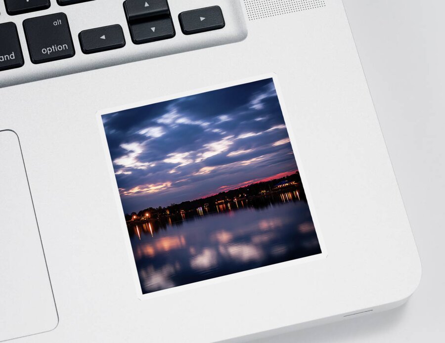 2011 Sticker featuring the photograph Drama Over Lake Murray by Charles Hite