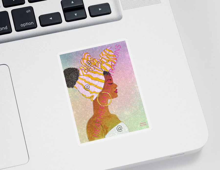 Woman Sticker featuring the mixed media Dream 3 by Heather M Photography and Illustrations
