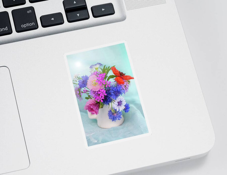 Spring Sticker featuring the photograph Dreamy Meadow Bouquet by Vanessa Thomas