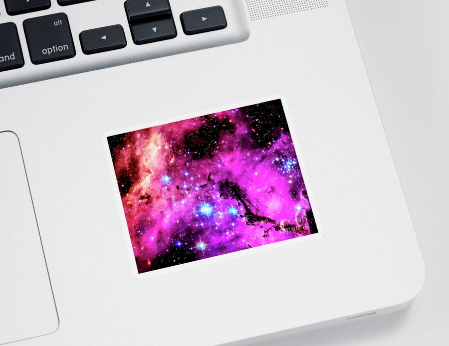Astronomy Sticker featuring the photograph Dust Cloud in the Large Magellanic Cloud by M G Whittingham