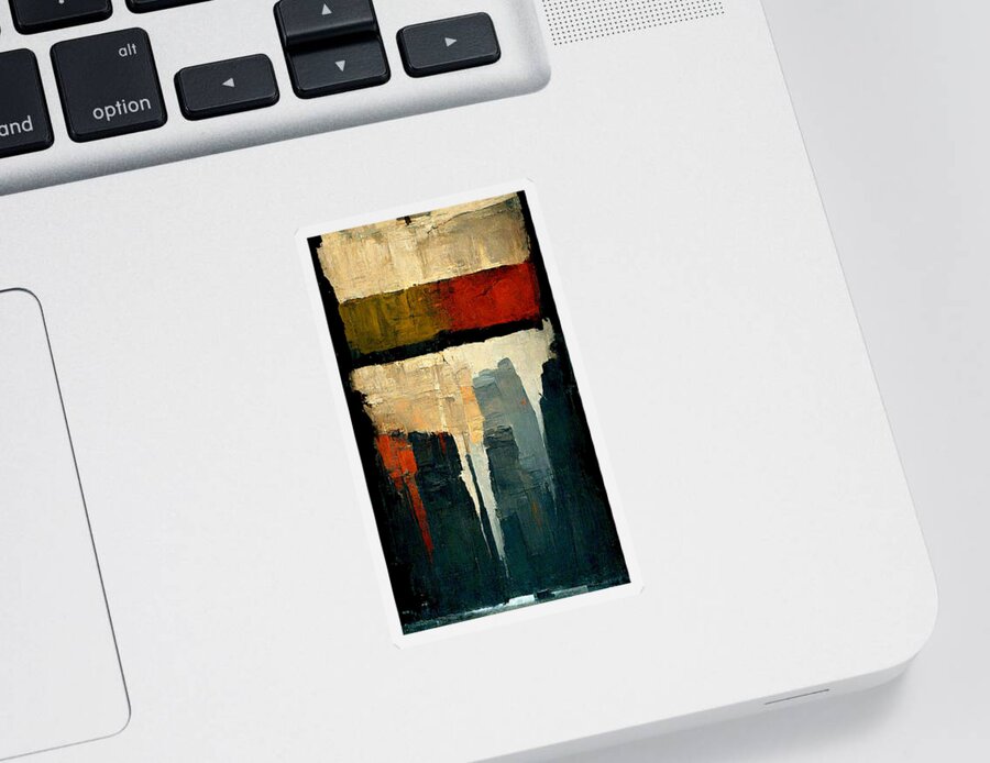 Design Sticker featuring the painting earth colors by Mark Rothko and Franz Kline b87255b4 f646 47b4 4247 f5761d8b61ee by MotionAge Designs