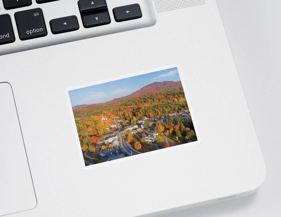 Fall Sticker featuring the photograph East Burke, Vermont by John Rowe