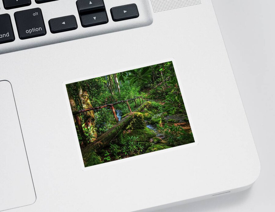 Photo Sticker featuring the photograph Enchanting Bridge by Evan Foster