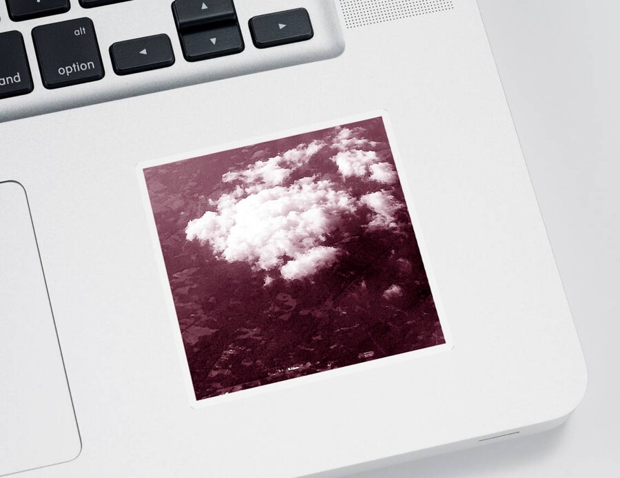Calm Loliop Clouds Sticker featuring the painting Enchatoo by Trevor A Smith