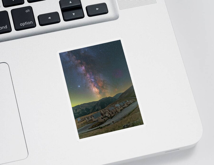 Milky Way Sticker featuring the photograph Encounter with the Past by Ralf Rohner