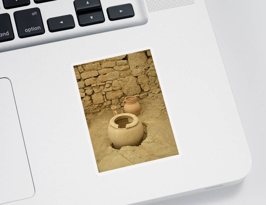 Archaeological Site Sticker featuring the photograph Ephesus pots by Lisa Mutch