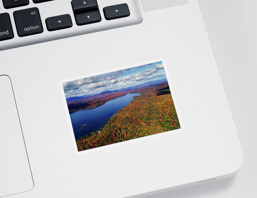 Maidstone Lake Sticker featuring the photograph Fall at Maidstone Lake, Vermont by John Rowe