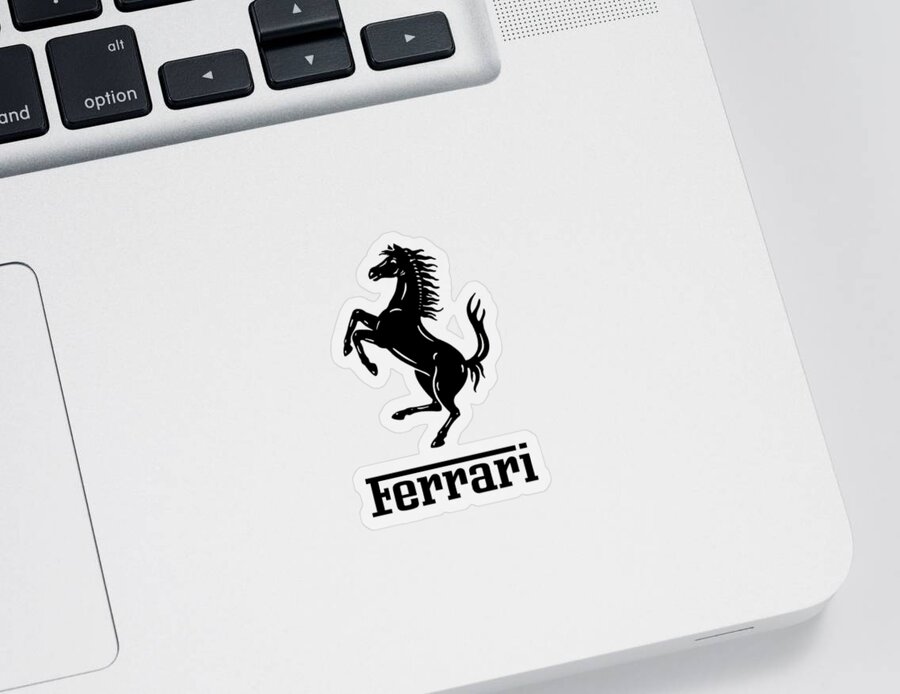 Ferrari Sticker by Stephen Zehner - Pixels