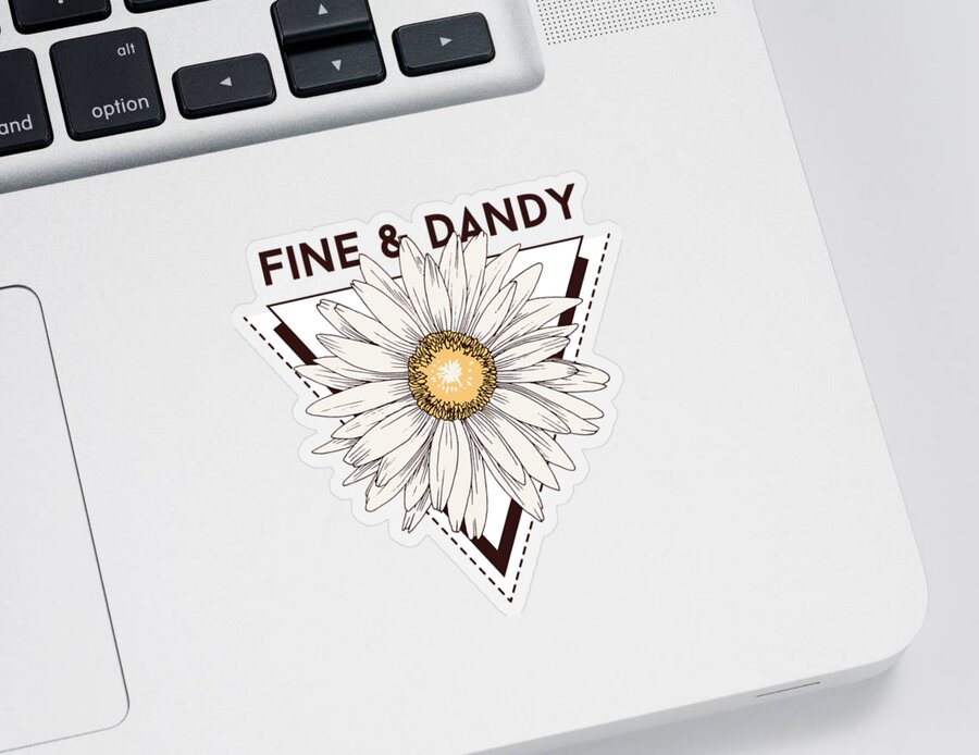 Flowers Sticker featuring the digital art Fine Dandy Dandelion by Jacob Zelazny