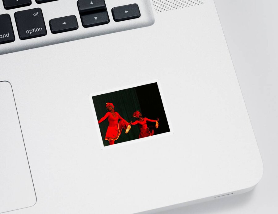 Tivoli Dance Troop Sticker featuring the photograph Fire Walkers by Trevor A Smith