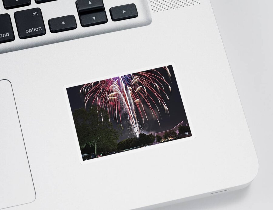 Firework Sticker featuring the photograph Firework Celebration by Amazing Action Photo Video