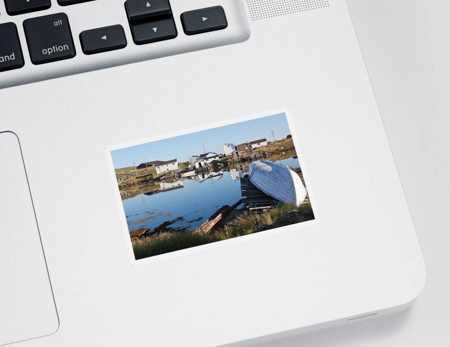 Fishing Boat Sticker featuring the photograph Fishing boat at rest by Tatiana Travelways