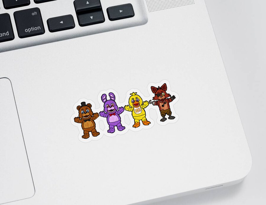 Five Nights At Freddy's Stickers - 4 Sheets of Stickers