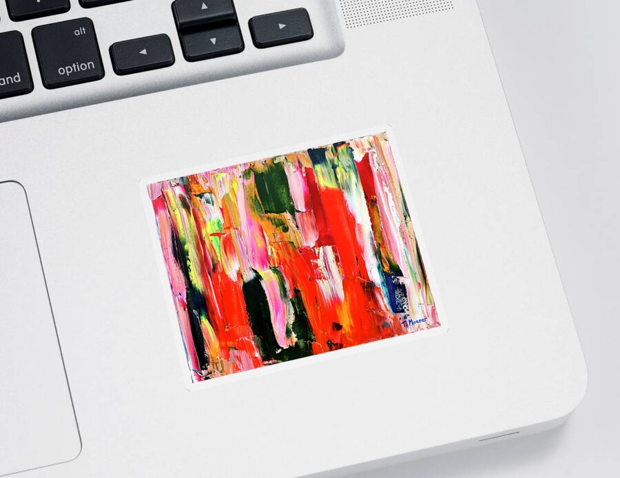 Colorful Sticker featuring the painting For Molly by Teresa Moerer