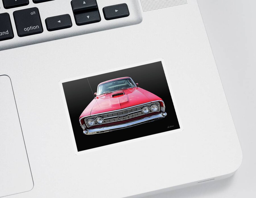 Ford Torino Sticker featuring the photograph Ford Torino GT Coupe by Peter Kraaibeek