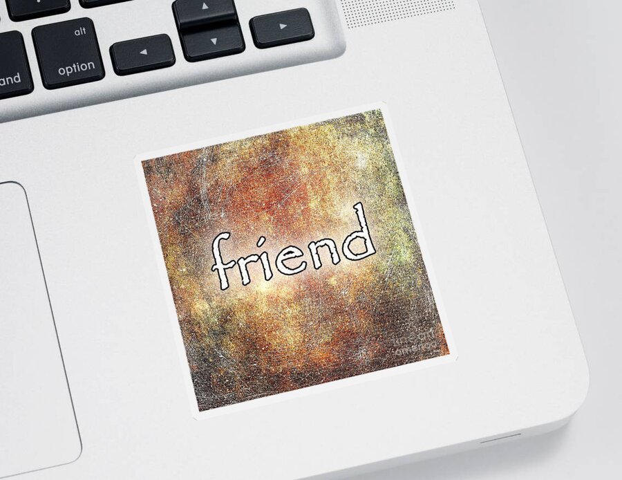 Friend Sticker featuring the photograph Friend Design by Ramona Matei