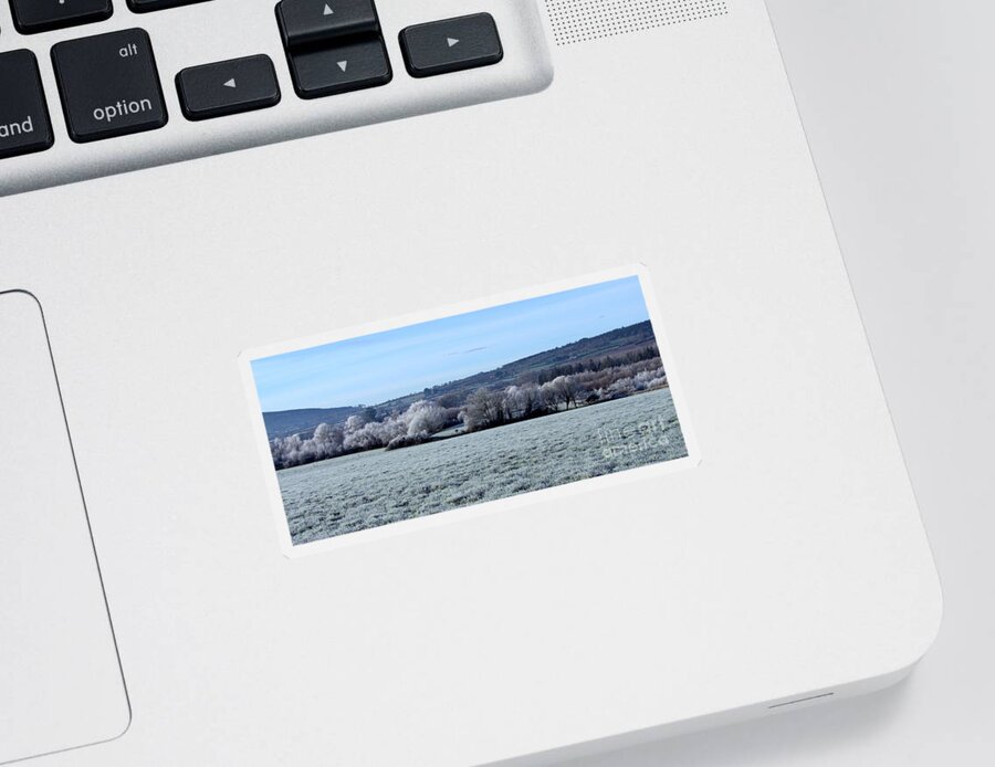 Landscape Sticker featuring the photograph Frosty Landscape by Joe Cashin