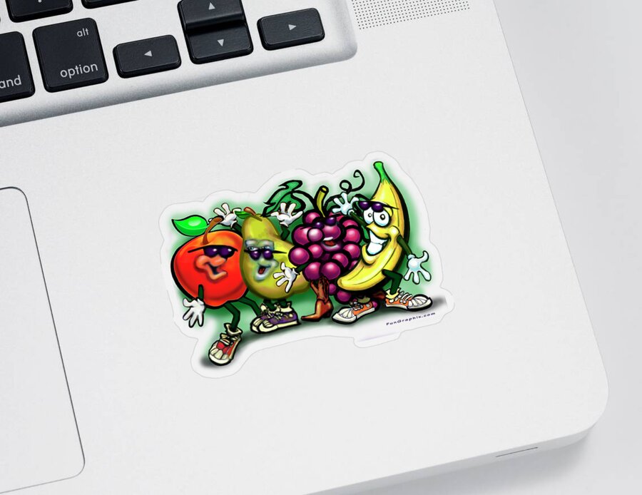 Fruit Sticker featuring the painting Fruits by Kevin Middleton