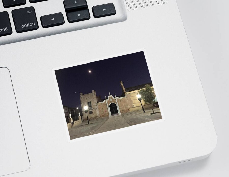 Colette Sticker featuring the photograph Fullmoon evening by Colette V Hera Guggenheim