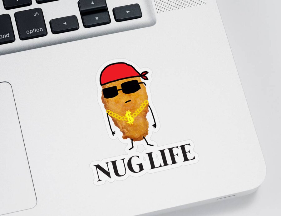  Nug Life Chicken Nugget Funny Humor Low Profile Thin