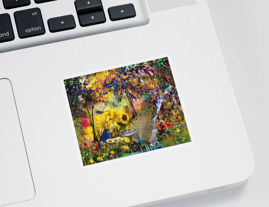 Garden Sticker featuring the photograph Garden Daydream by Shara Abel